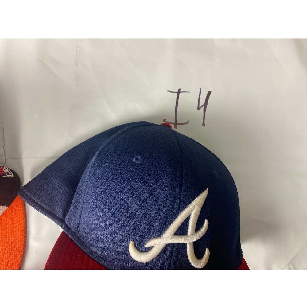 Atlanta Braves‎ Baseball Cap Navy Blue White Logo Adjustable